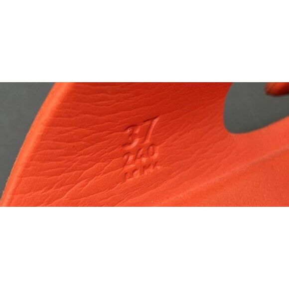 Birkenstock Women Orange Solid EVA Slip On Sandal Sandal Size 37/ 6.5-7 - Picture 2 of 4